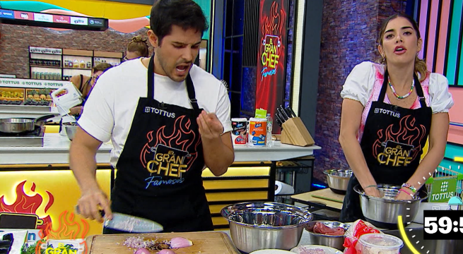 Lo perjudicó: Korina le da mala suerte a Andrés Vílchez y sufre su primer corte en El Gran Chef Famosos