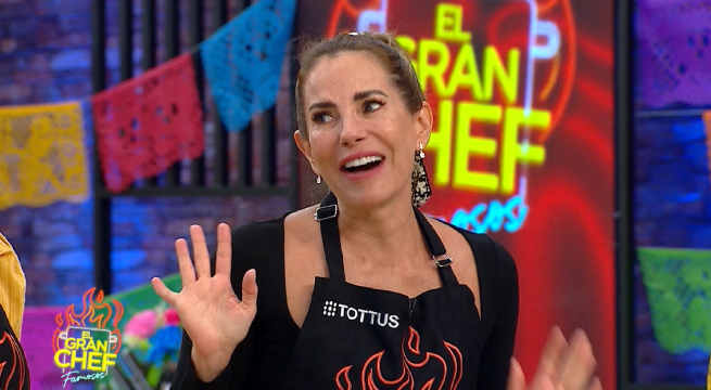 Karina Calmet prefiere seguir con su propia dieta y sufre por reto de El Gran Chef Famosos: “No quiero preparar grillos”  