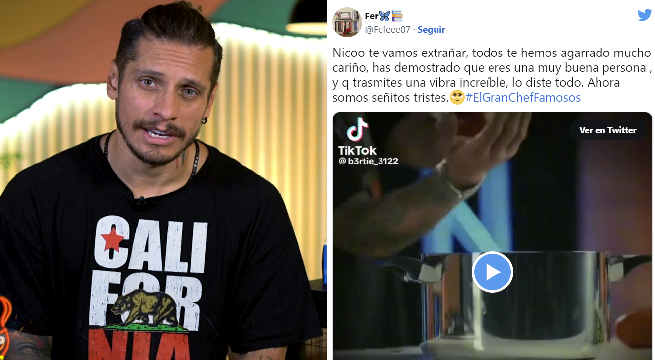 “Ahora somos señitos tristes”: Así reaccionó Twitter tras la eliminación de Nico Ponce de El Gran Chef Famosos