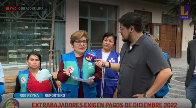 Más de 80 extrabajadores piden a la Municipalidad de Lima pago de diciembre de 2022: “Nos deben aproximadamente 45 mil soles”