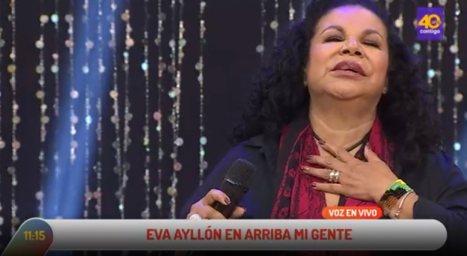 Eva Ayllón celebra 50 años de vida artística y cantó sus mejores temas en Arriba Mi Gente
