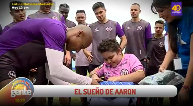 Cumplieron su sueño: Plantel de Sport Boys motivó al pequeño Aarón en su lucha con extraña enfermedad