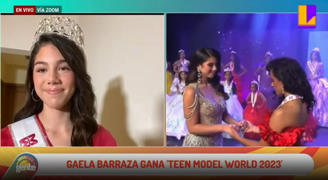 Gaela Barraza elegida Miss Teen Model World 2023: 