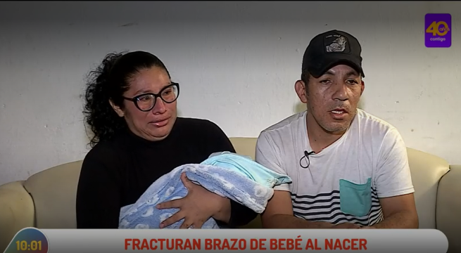 Bebé sufrió lesión al nacer en hospital San Bartolomé: “El obstetra me confesó que por jalarle el brazo lo fracturó”  