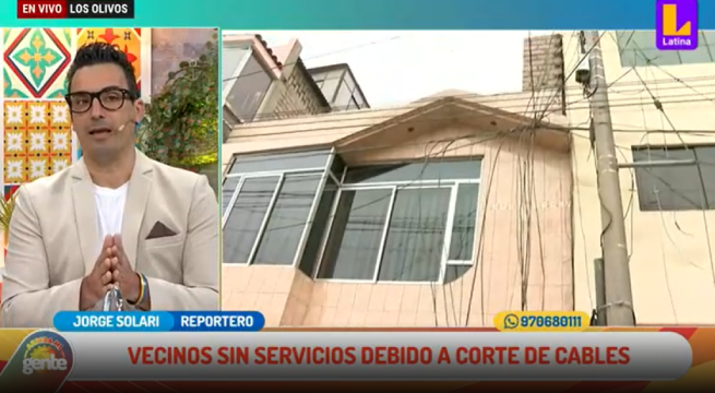 Los Olivos: Mujer cortó cables enredados y dejó incomunicados a sus vecinos