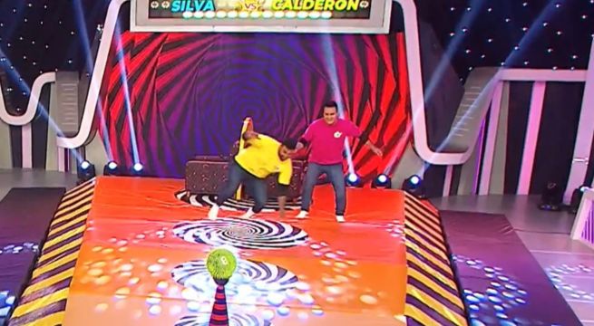 Cero en equilibrio: participante no soportó juego 'Girados' y cayó al suelo sin responder pregunta de Sábados en Familia