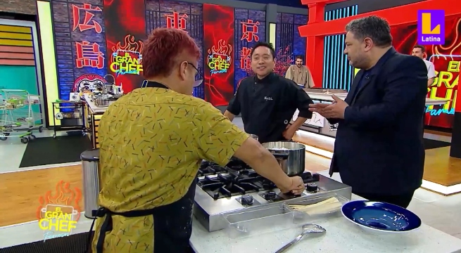 Esto se puede salvar?: Hajime Kasuga se divirtió con makis de Miguel Vergara en El Gran Chef Famosos