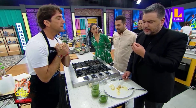 Jugo o remedio para la garganta: Masías no aguantó hallar tremendo kion en El Gran Chef Famosos
