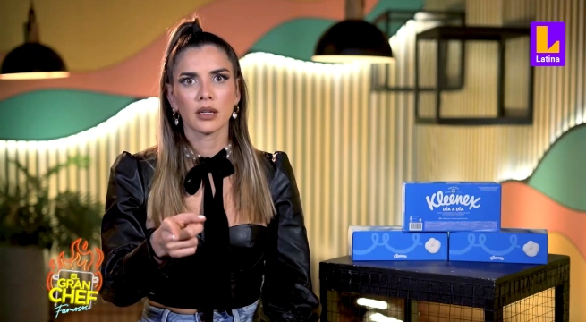Confundió aderezo con relleno: Korina Rivadeneira por poco no presenta plato en El Gran Chef Famosos