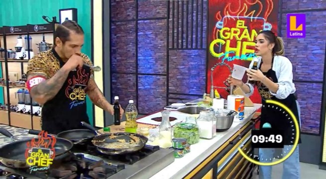No te pases Korina: roba ingredientes a Nico Ponce y después le reclama por ellos en El Gran Chef Famosos