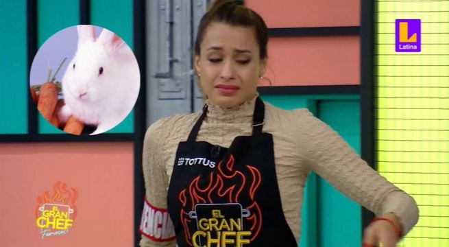 Milett sufre shock por conejo: no soportó ver animal para plato de El Gran Chef Famosos