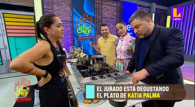 De jurado a juzgada: Katia Palma sufre al estar del otro lado en El Gran Chef Famosos