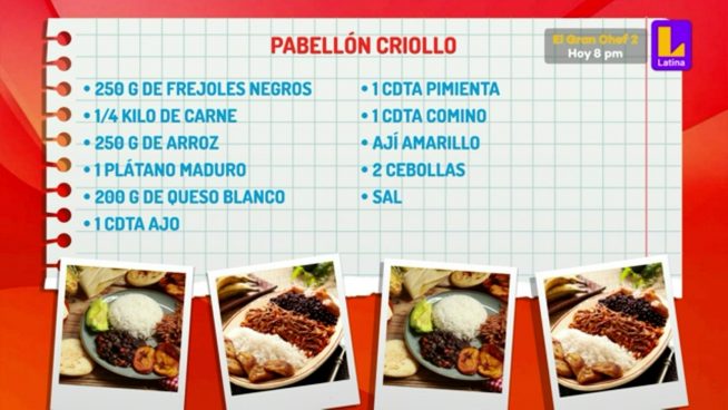La cocina de Arriba mi Gente: ¿Cómo preparar un rico 'Pabellón criollo'?