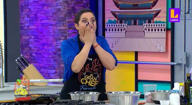 Anuló maldición de Graffiti: Natalia Salas venció en reto de japchae de El Gran Chef Famosos