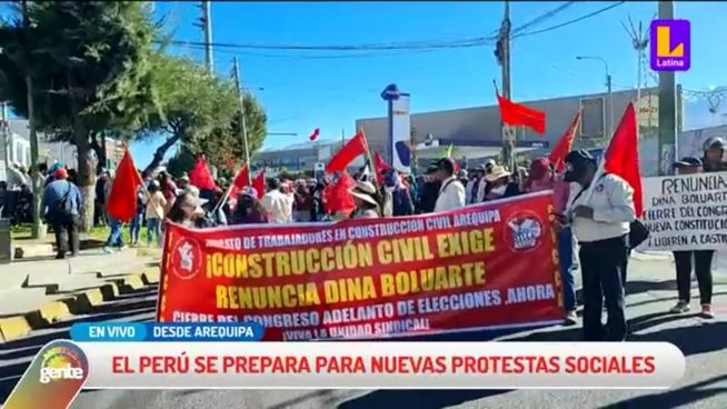 Protestas en Arequipa: manifestantes marchan de forma pacífica en calles de la 'Ciudad Blanca'