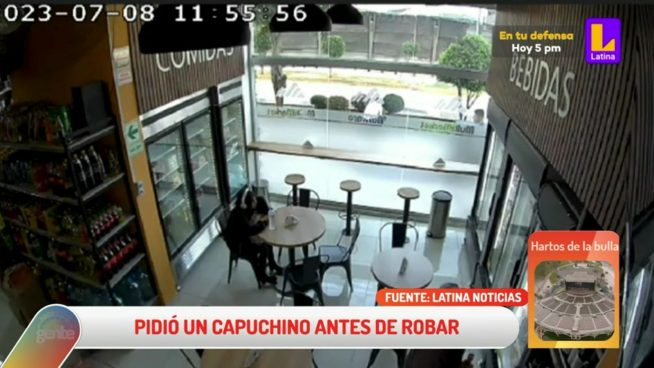 El colmo: ladrones toman cafe´y luego dejan vacío minimarket en La Victoria