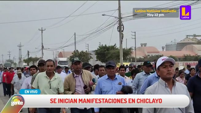 Protestas en Perú: agricultores se unen en Lambayeque y se dirigen a Chiclayo para continuar con manifestaciones