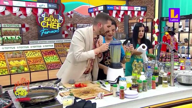 ¿Primera 'maldición' de El Gran Chef Famosos rota?: Natalia Salas probó a Peláez con su mayonesa