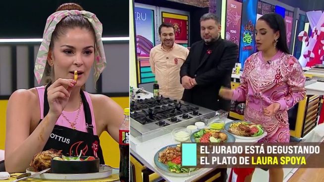 El Gran Chef Famosos: Laura Spoya atinó con pollo a la brasa pero Giacomo le reclamó su desorden