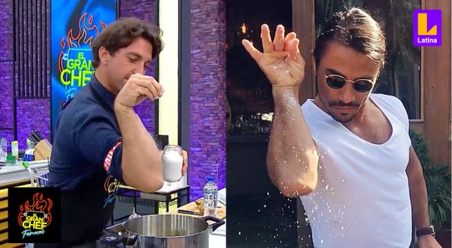 El 'Salt Bae' de El Gran Chef Famosos: Pavón intentó emular al famoso cocinero pero falló terriblemente