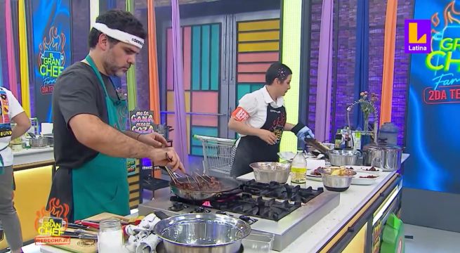 La vez que Sergio Coloma quemó anticuchos para Natalia Salas en El Gran Chef Famosos