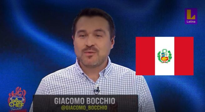 Giacomo y su mensaje patrio en El Gran Chef Famosos: sintámonos orgullosos de la deliciosa comida que tenemos