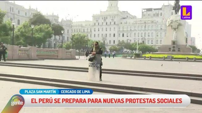 Protestas en Lima: ¿Cómo se encuentra la Plaza San Martín a estas horas de la mañana?