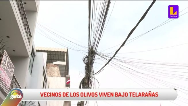 Poste de Los Olivos desafía los límites: ¿Cómo sostiene más de 200 cables?