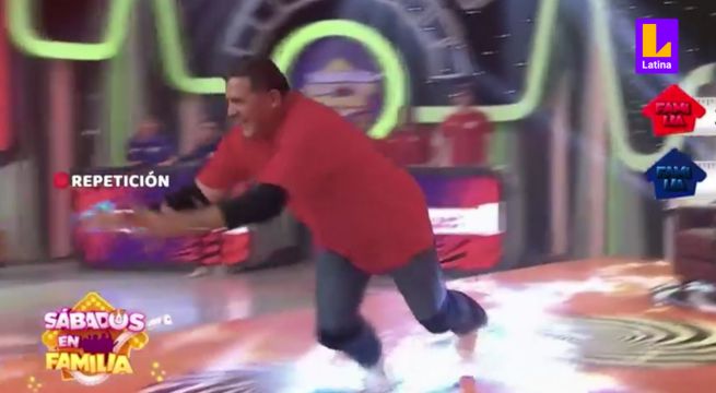 No le importó nada: participante se lanzó pese a mareo con tal de ganar a rival de Sábados en Familia