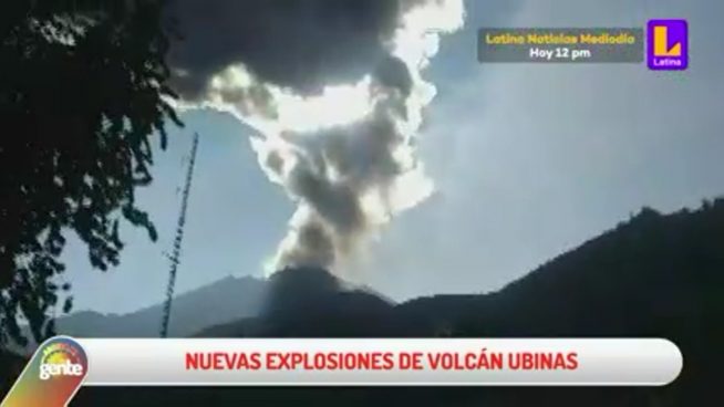 Volcán Ubinas registra 17 detonaciones y autoridades organizan medidas para proteger a la población