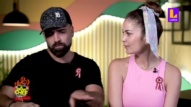 ¿Celosa de Giacomo?: Laura Spoya enojada por interacción entre jurado y su esposo en El Gran Chef Famosos