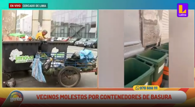 Cercado de Lima: contenedores de basura generan tráfico, malestar y mal olor para los vecinos