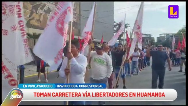 Protestas en Perú: manifestantes de Ayacucho bloquean carretera en Huamanga y cierran mercado principal
