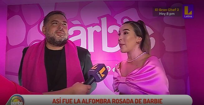 La Barbie y el Ken de El Gran Chef Famosos: Así fueron Masías y Ale Fuller a la premiere de Barbie