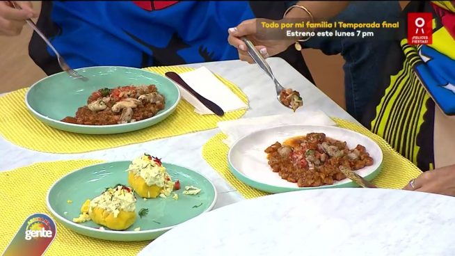 ¿Cómo preparar carapulcra con chancho y causa de pollo? Hans Pueller te lo enseña