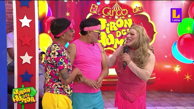 Doble de Wendy Guevara presentó a los integrantes de circo de Jirón del Humor