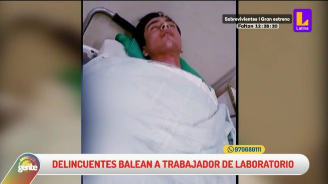 Comas: trabajador de laboratorio podría no volver a caminar tras ser baleado por resistirse a robo