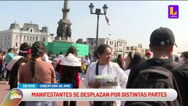Protestas en Lima: manifestantes se concentran en Plaza Dos de Mayo para marchar