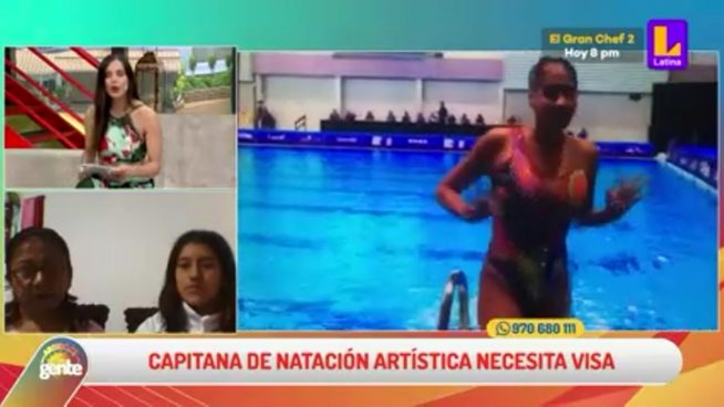 Falta de visa complica a capitana de la selección de natación artística para representar a Perú en competencia mundial