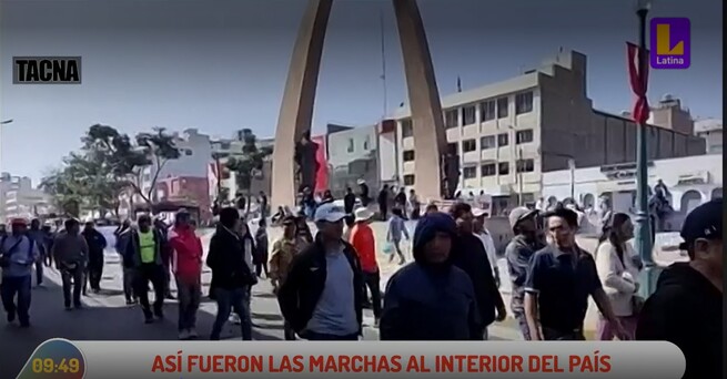 Protestas en Perú: Movilizaciones en provincias fueron mayormente pacíficas