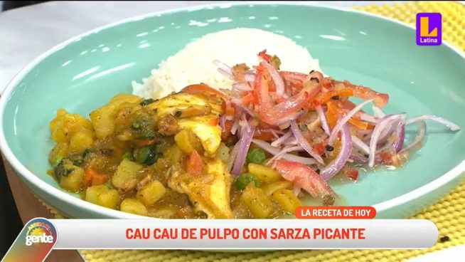 ¿Cómo preparar cau cau de pulpo con sarza picante? Hans Pueller te lo enseña