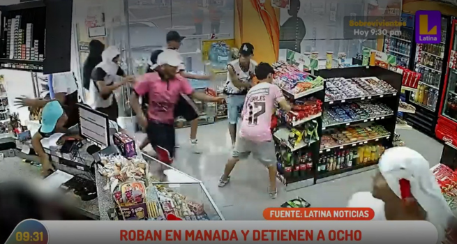 Callao: Barristas del Sport Boys roban minimarket en dieciséis segundos