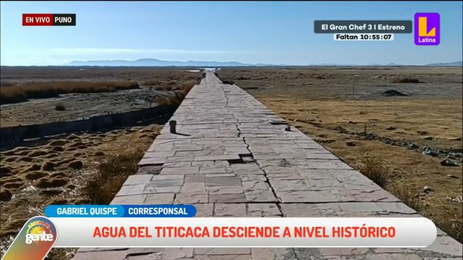 Lago Titicaca se seca: nivel del agua registra descenso histórico