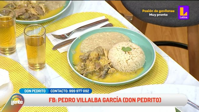 ¿Cómo preparar un fricasé de gallina con puré de pallares? Don Pedrito nos lo enseña en Arriba mi Gente