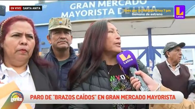 Paro indefinido en mercado mayorista de Santa Anita: 