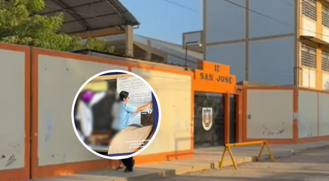 Piura: Escolar apunta con arma falsa a su profesora durante clase