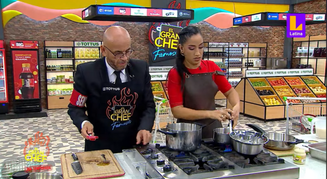 “Sabía que me ibas a llamar para hacer el arroz”: Nelly Rossinelli se ríe de Mr. Peet en El Gran Chef Famosos