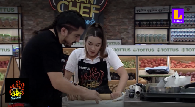 Solidario hasta el final: Mesones ayudó a Ale Fuller en la semifinal de El Gran Chef Famosos