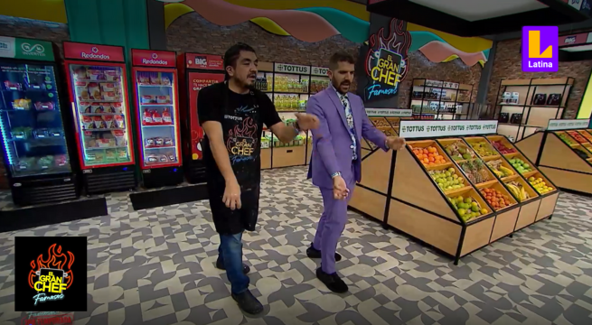 Mauricio 'Fit' Mesones enseña a Peláez cómo combinar el 'ñam' y el 'gym' en El Gran Chef Famosos