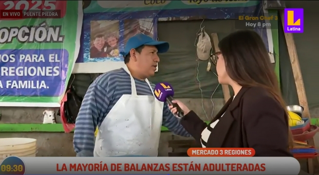 Comerciante se entera en vivo que regalaba casi un kilo a clientes por balanza sin calibrar
